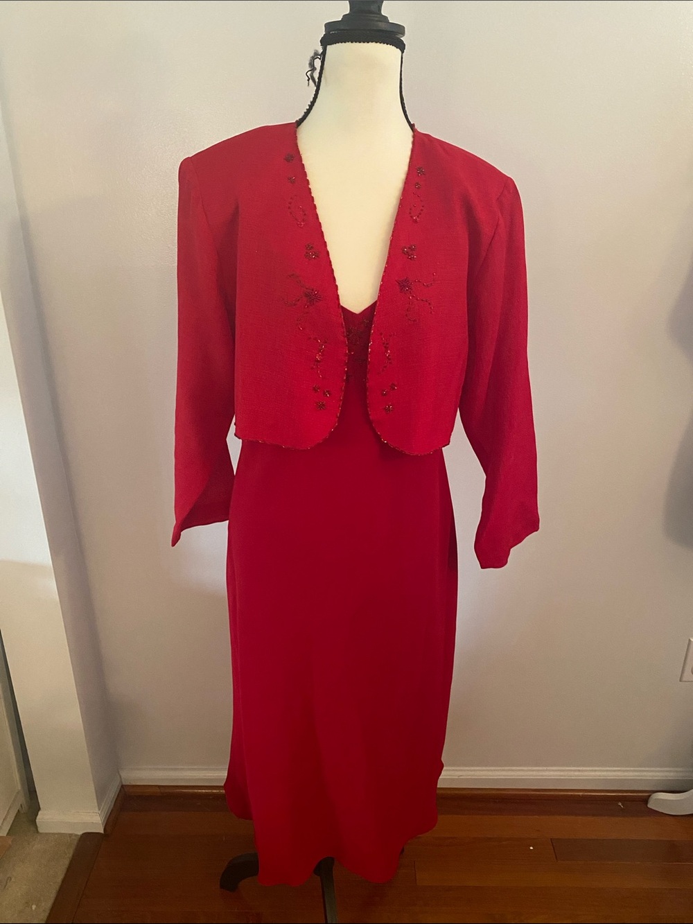 Evan Piccone size 14  red 2 piece dress/jacket